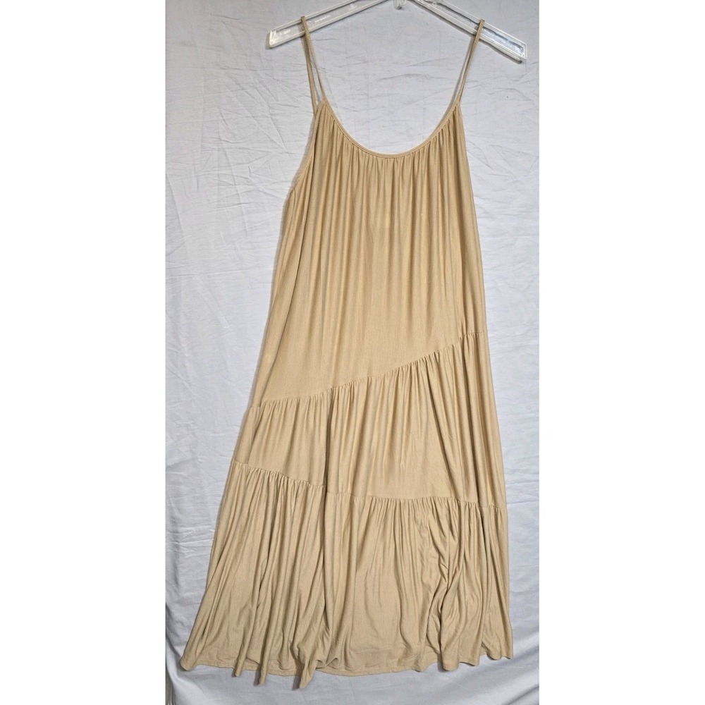 ASOS Women's Maxi‎ Tiered Dress 14 Beige
